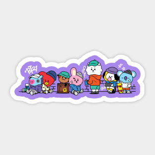 BT21 x STREET SMART Sticker